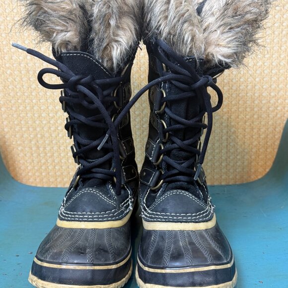 Sorel Women's Joan of Arctic Waterproof Boots Black Quarry - Size - 6 - Picture 3 of 7